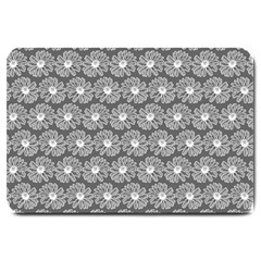 Gerbera Daisy Vector Tile Pattern Large Doormat  by GardenOfOphir