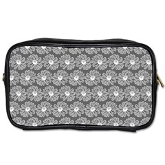 Gerbera Daisy Vector Tile Pattern Toiletries Bags by GardenOfOphir