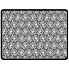 Gerbera Daisy Vector Tile Pattern Fleece Blanket (large)  by GardenOfOphir