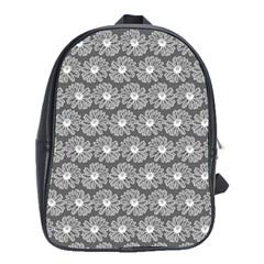 Gerbera Daisy Vector Tile Pattern School Bags (xl)  by GardenOfOphir