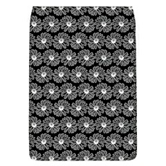 Black And White Gerbera Daisy Vector Tile Pattern Flap Covers (l)  by GardenOfOphir