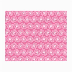 Pink Gerbera Daisy Vector Tile Pattern Small Glasses Cloth by GardenOfOphir