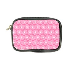 Pink Gerbera Daisy Vector Tile Pattern Coin Purse by GardenOfOphir