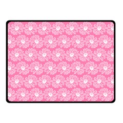 Pink Gerbera Daisy Vector Tile Pattern Fleece Blanket (small) by GardenOfOphir