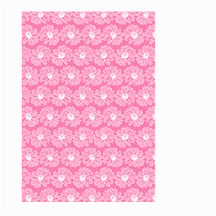 Pink Gerbera Daisy Vector Tile Pattern Large Garden Flag (two Sides) by GardenOfOphir