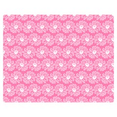 Pink Gerbera Daisy Vector Tile Pattern Double Sided Flano Blanket (medium)  by GardenOfOphir