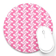 Cute Candy Illustration Pattern For Kids And Kids At Heart Round Mousepads by GardenOfOphir