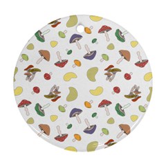 Mushrooms Pattern Ornament (round) 