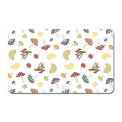 Mushrooms Pattern Magnet (rectangular)