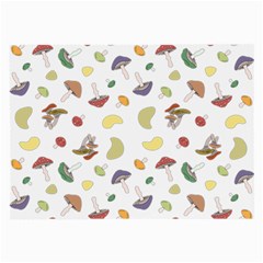 Mushrooms Pattern Large Glasses Cloth by Famous