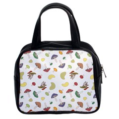 Mushrooms Pattern Classic Handbags (2 Sides) by Famous