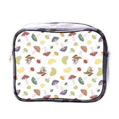 Mushrooms Pattern Mini Toiletries Bags by Famous