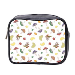 Mushrooms Pattern Mini Toiletries Bag 2-side by Famous