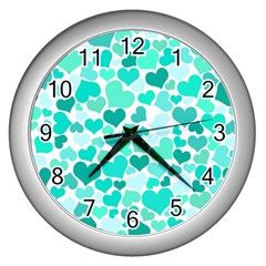 Heart 2014 0917 Wall Clocks (Silver) 