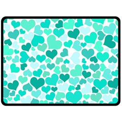 Heart 2014 0917 Double Sided Fleece Blanket (Large) 