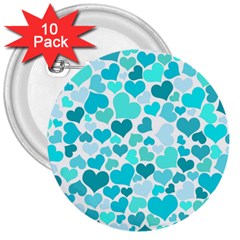 Heart 2014 0918 3  Buttons (10 pack) 