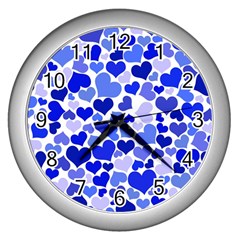 Heart 2014 0923 Wall Clocks (silver)  by JAMFoto