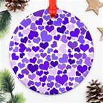 Heart 2014 0926 Round Ornament (Two Sides)  Front