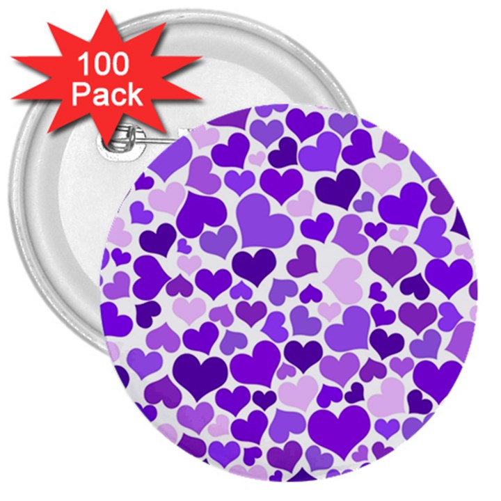 Heart 2014 0927 3  Buttons (100 pack) 