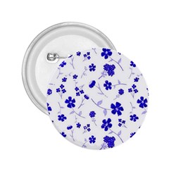 Sweet Shiny Flora Blue 2 25  Buttons by ImpressiveMoments