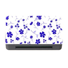 Sweet Shiny Flora Blue Memory Card Reader With Cf by ImpressiveMoments