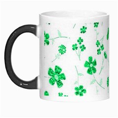 Sweet Shiny Floral Green Morph Mugs by ImpressiveMoments