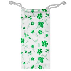 Sweet Shiny Floral Green Jewelry Bags