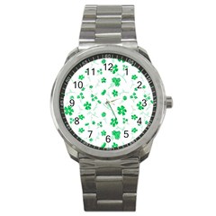 Sweet Shiny Floral Green Sport Metal Watches by ImpressiveMoments