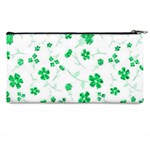 Sweet Shiny Floral Green Pencil Cases Back