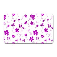 Sweet Shiny Floral Pink Magnet (rectangular) by ImpressiveMoments