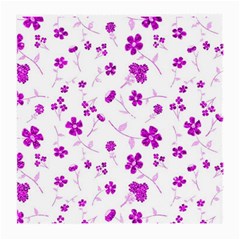 Sweet Shiny Floral Pink Medium Glasses Cloth (2-side) by ImpressiveMoments