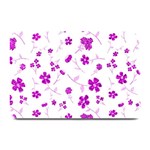 Sweet Shiny Floral Pink Plate Mats 18 x12  Plate Mat