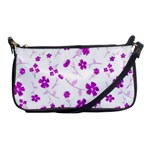 Sweet Shiny Floral Pink Shoulder Clutch Bags Front