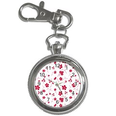 Sweet Shiny Floral Red Key Chain Watches by ImpressiveMoments