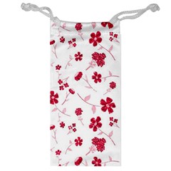 Sweet Shiny Floral Red Jewelry Bags by ImpressiveMoments