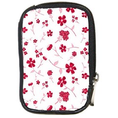 Sweet Shiny Floral Red Compact Camera Cases by ImpressiveMoments