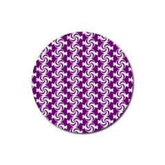 Candy Illustration Pattern Rubber Coaster (round)  by GardenOfOphir