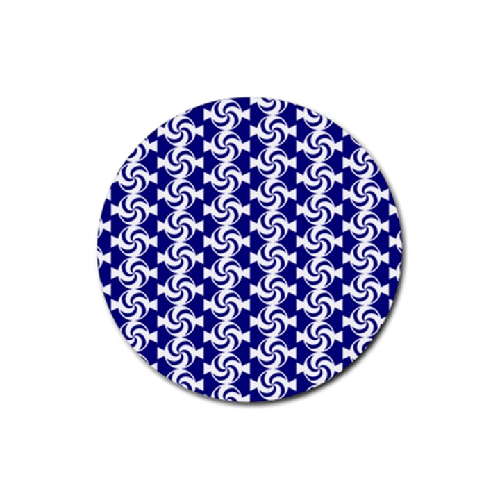 Candy Illustration Pattern Rubber Coaster (Round) 