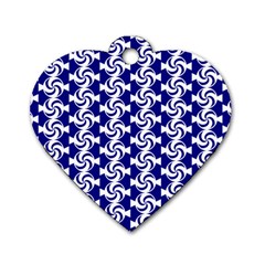 Candy Illustration Pattern Dog Tag Heart (two Sides) by GardenOfOphir