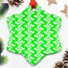 Candy Illustration Pattern Snowflake Ornament (2-side) by GardenOfOphir