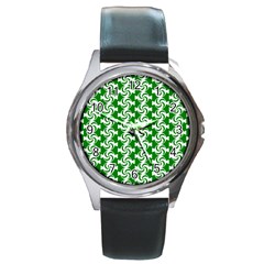 Candy Illustration Pattern Round Metal Watches by GardenOfOphir