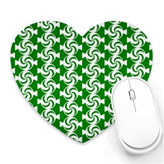 Candy Illustration Pattern Heart Mousepads by GardenOfOphir