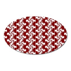 Candy Illustration Pattern Oval Magnet by GardenOfOphir