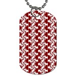 Candy Illustration Pattern Dog Tag (Two Sides) Back