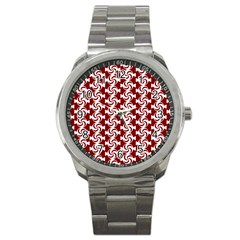 Candy Illustration Pattern Sport Metal Watches by GardenOfOphir