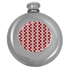 Candy Illustration Pattern Round Hip Flask (5 Oz)