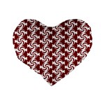 Candy Illustration Pattern Standard 16  Premium Heart Shape Cushions Back