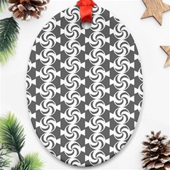 Candy Illustration Pattern Ornament (oval) 