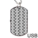 Candy Illustration Pattern Dog Tag USB Flash (Two Sides)  Front