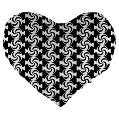 Candy Illustration Pattern Large 19  Premium Flano Heart Shape Cushions by GardenOfOphir